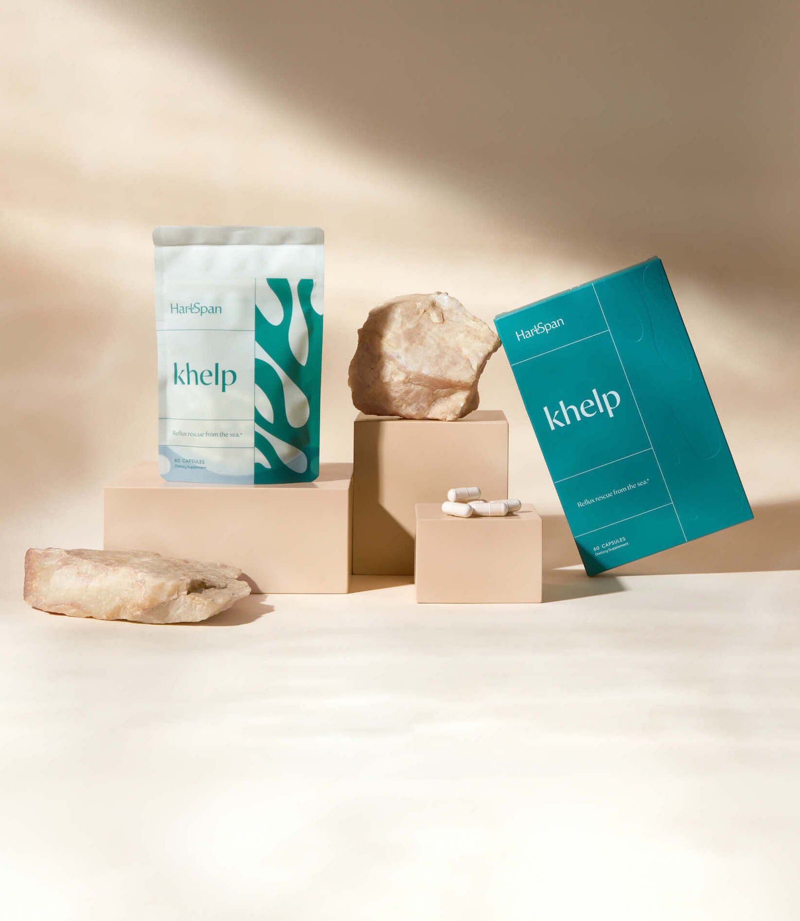 Khelp natural heartburn remedy product hero image