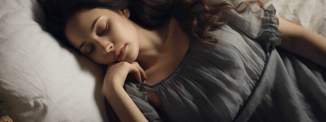 Woman sleeping comfortably without reflux